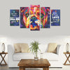Bulldog Canvas Wall Art  5-Pieces