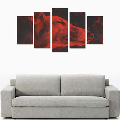 Greyhound Canvas Wall Art 5-Pieces