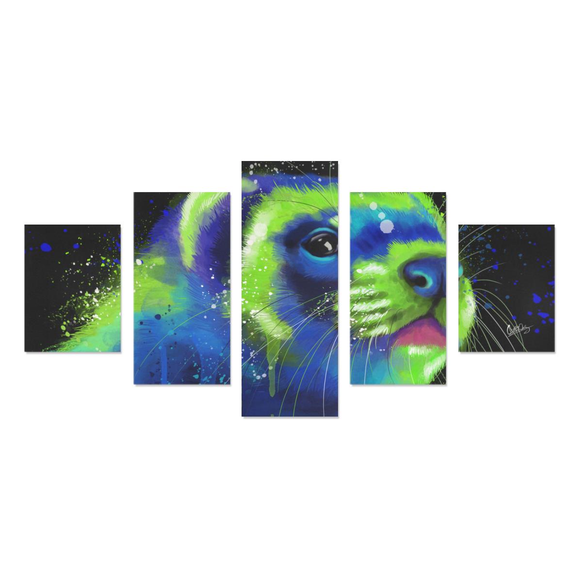Ferret Canvas Wall Art 5-Pieces