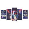 Boston Terrier  Canvas Wall Art 5-Pieces