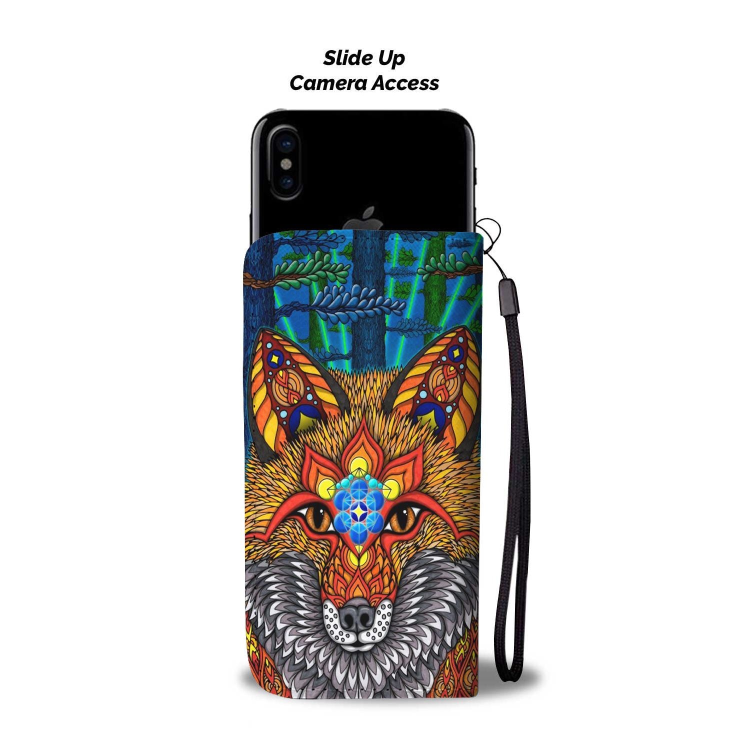Native Wolf Wallet Case