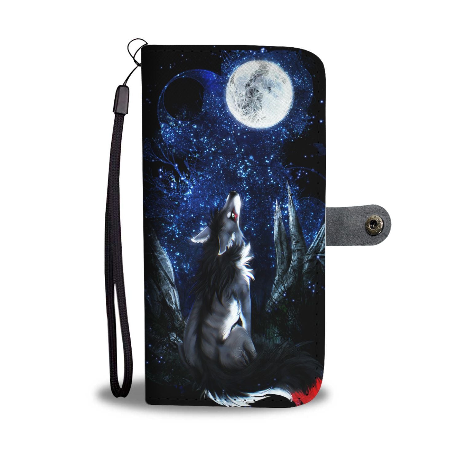 Moonlight Wolf Wallet Case