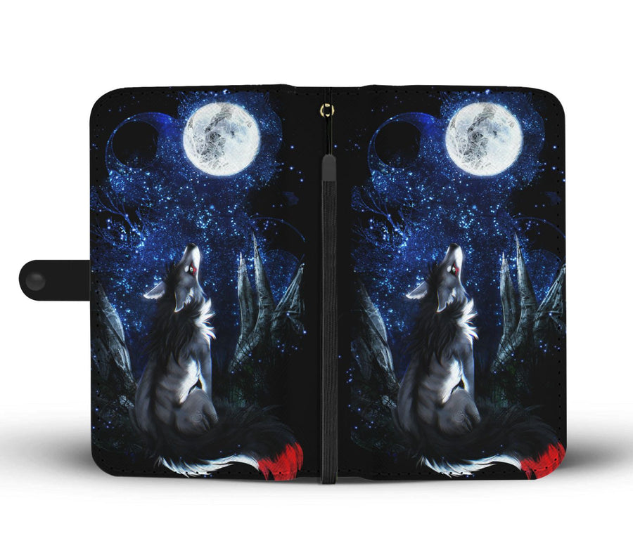 Moonlight Wolf Wallet Case