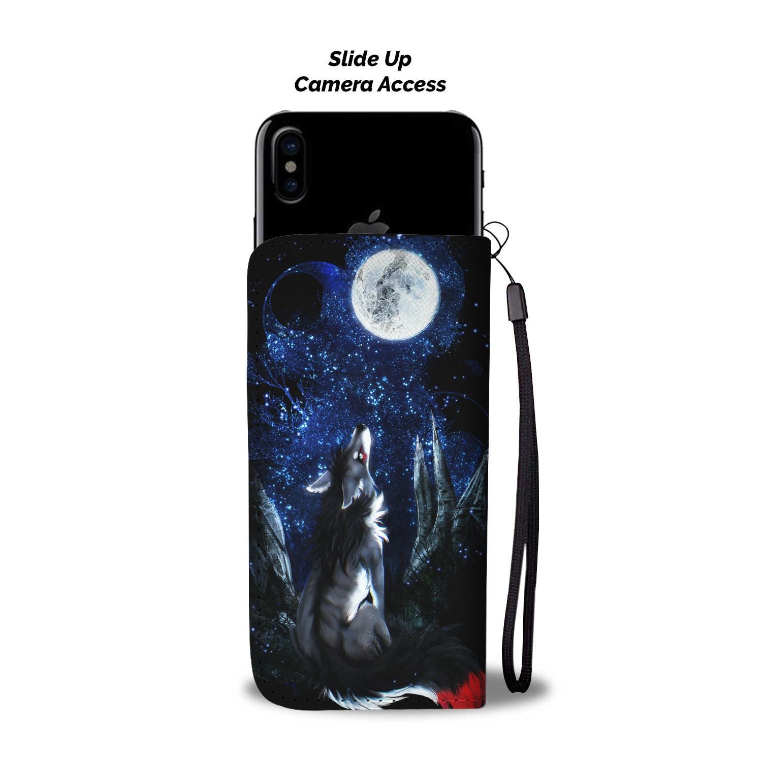 Moonlight Wolf Wallet Case