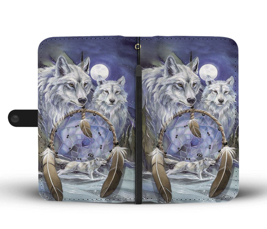 Couple Wolf Wallet Case