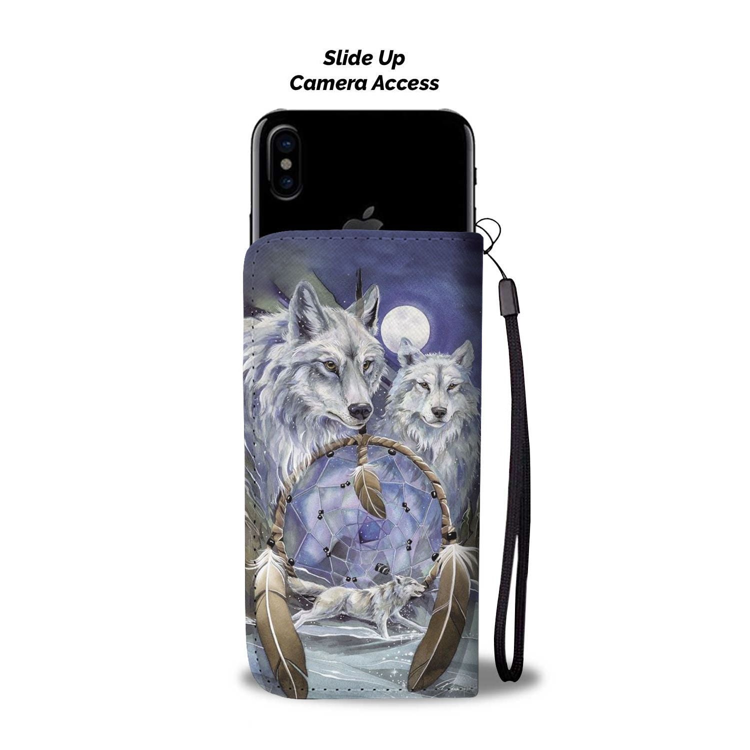 Couple Wolf Wallet Case
