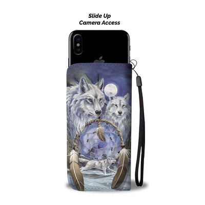 Couple Wolf Wallet Case