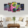 Bulldog Canvas Wall Art  5-Pieces