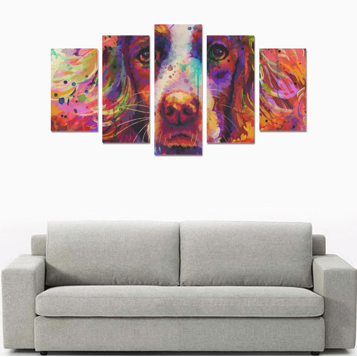 Cocker Spaniel Canvas Wall Art  5-Pieces