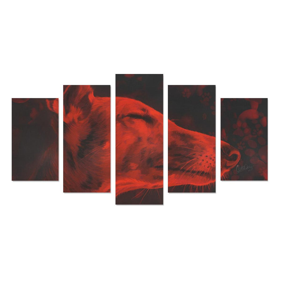 Greyhound Canvas Wall Art 5-Pieces