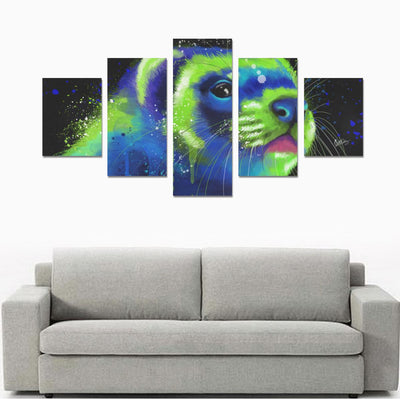 Ferret Canvas Wall Art 5-Pieces