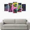 Bulldog Canvas Wall Art  5-Pieces