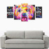 Bichon Frise Canvas Wall Art 5-Pieces