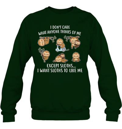 I DONT CARE SLOTHS