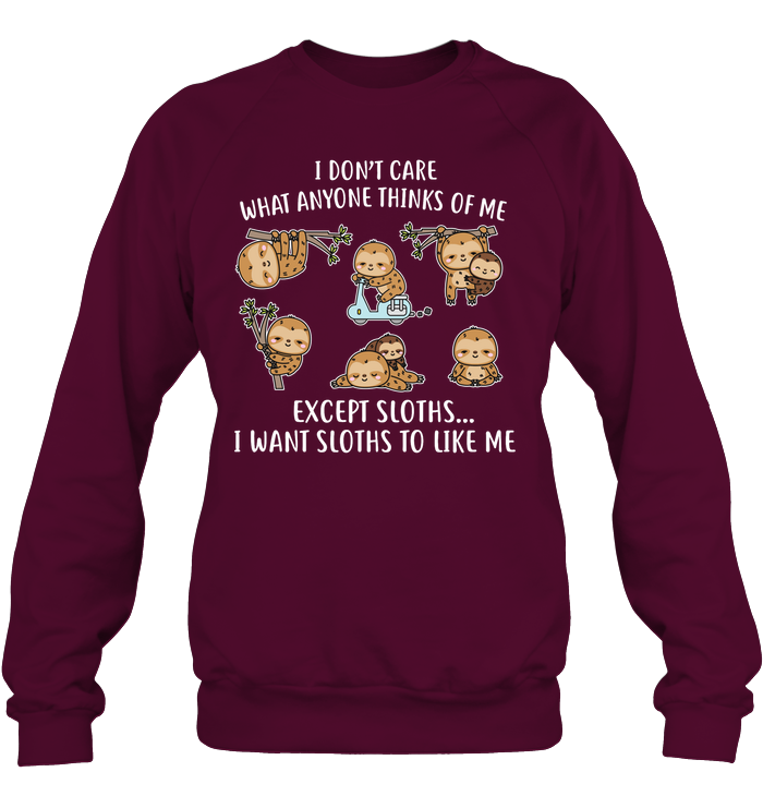 I DONT CARE SLOTHS