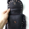 GOTHIC SKULL RIVETS TASSEL SHOULDER BAG