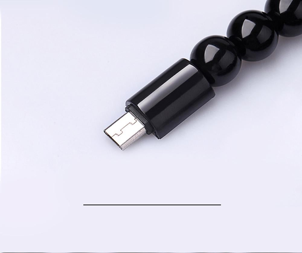 Beaded Charger Cable Bracelet (iPhone or Micro USB)