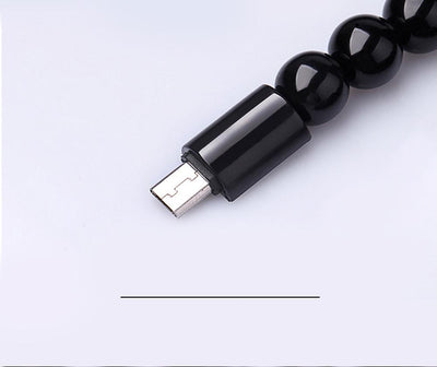 Beaded Charger Cable Bracelet (iPhone or Micro USB)
