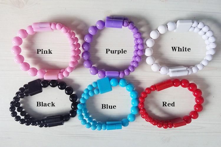 Beaded Charger Cable Bracelet (iPhone or Micro USB)