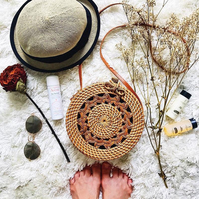 Woven Bag Round Rattan - Handmade 2018