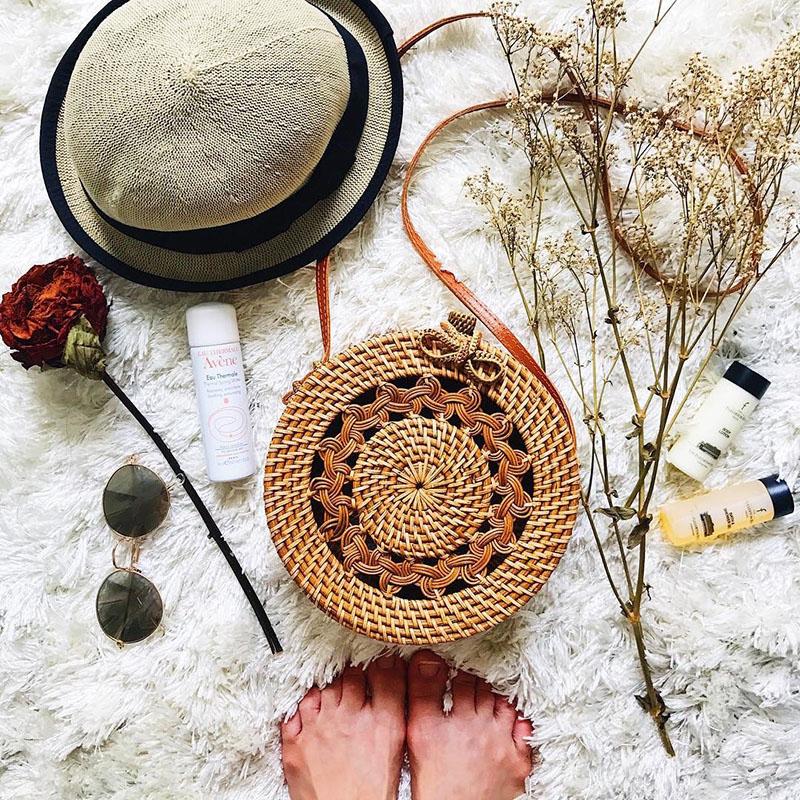 Woven Bag Round Rattan - Handmade 2018