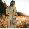 Woven Bag Round Rattan - Handmade 2018